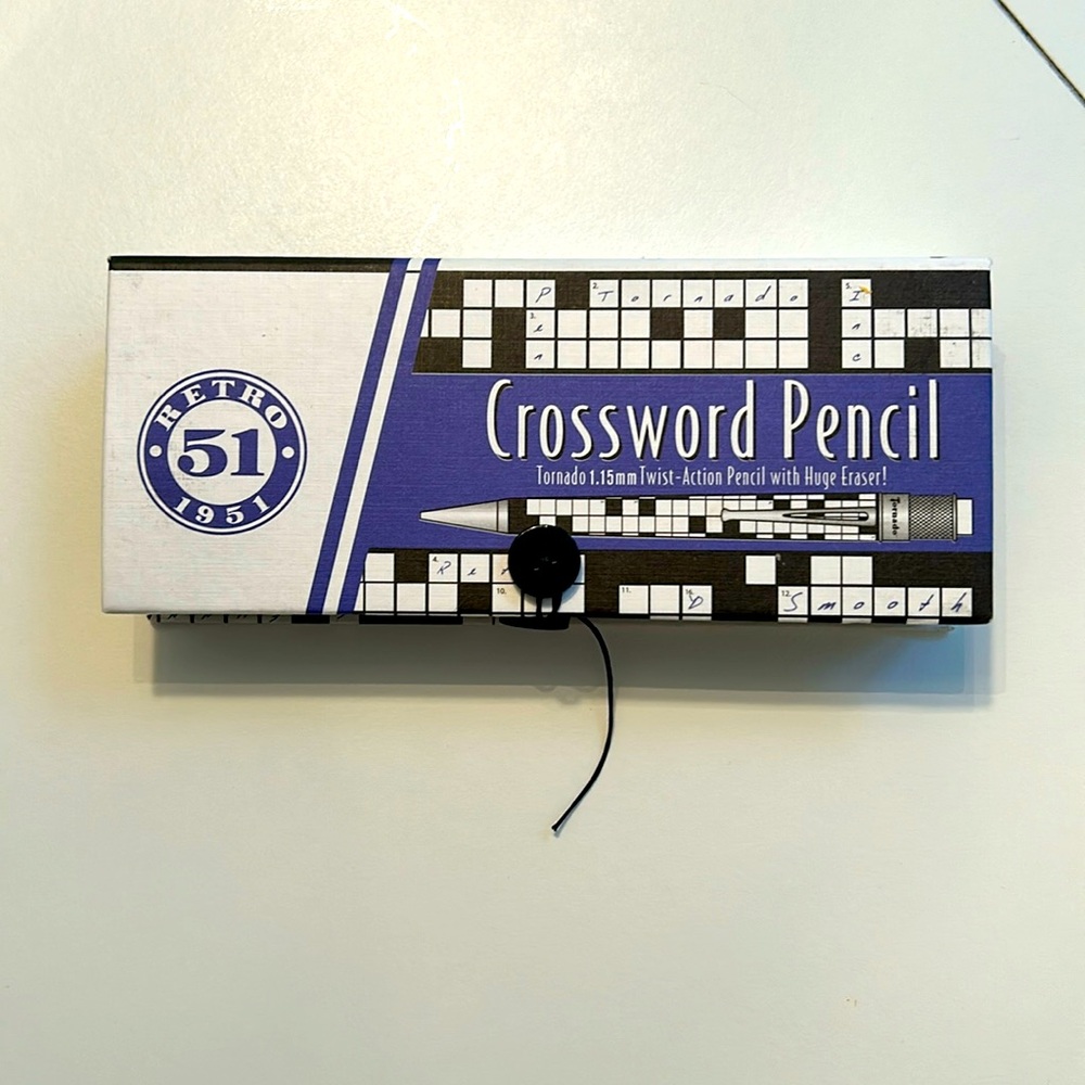 Retro 51 Vintage Metalsmith Tornado Mechanical Pencil, Crossword NIB